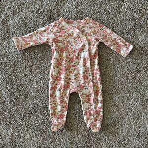 Nordstrom Floral Baby Footie Pajamas